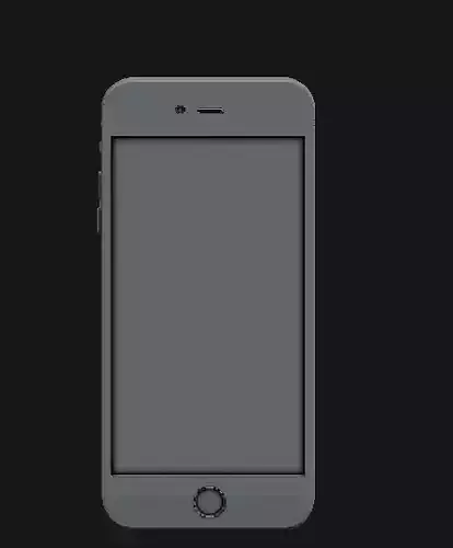 Iphone 6 Model Without Materials and Texture
