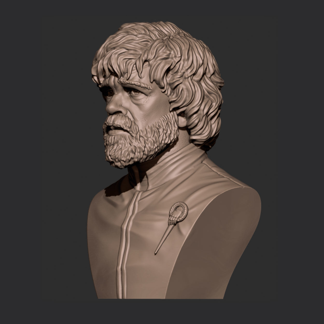 Tirion bust 3D print model_3