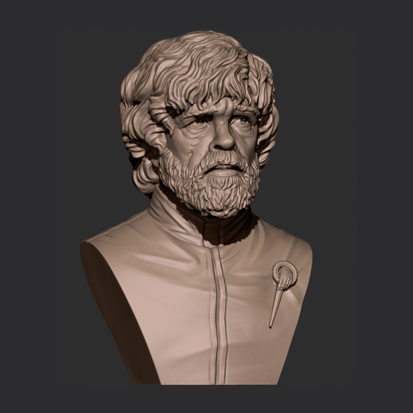 Tirion bust 3D print model_10