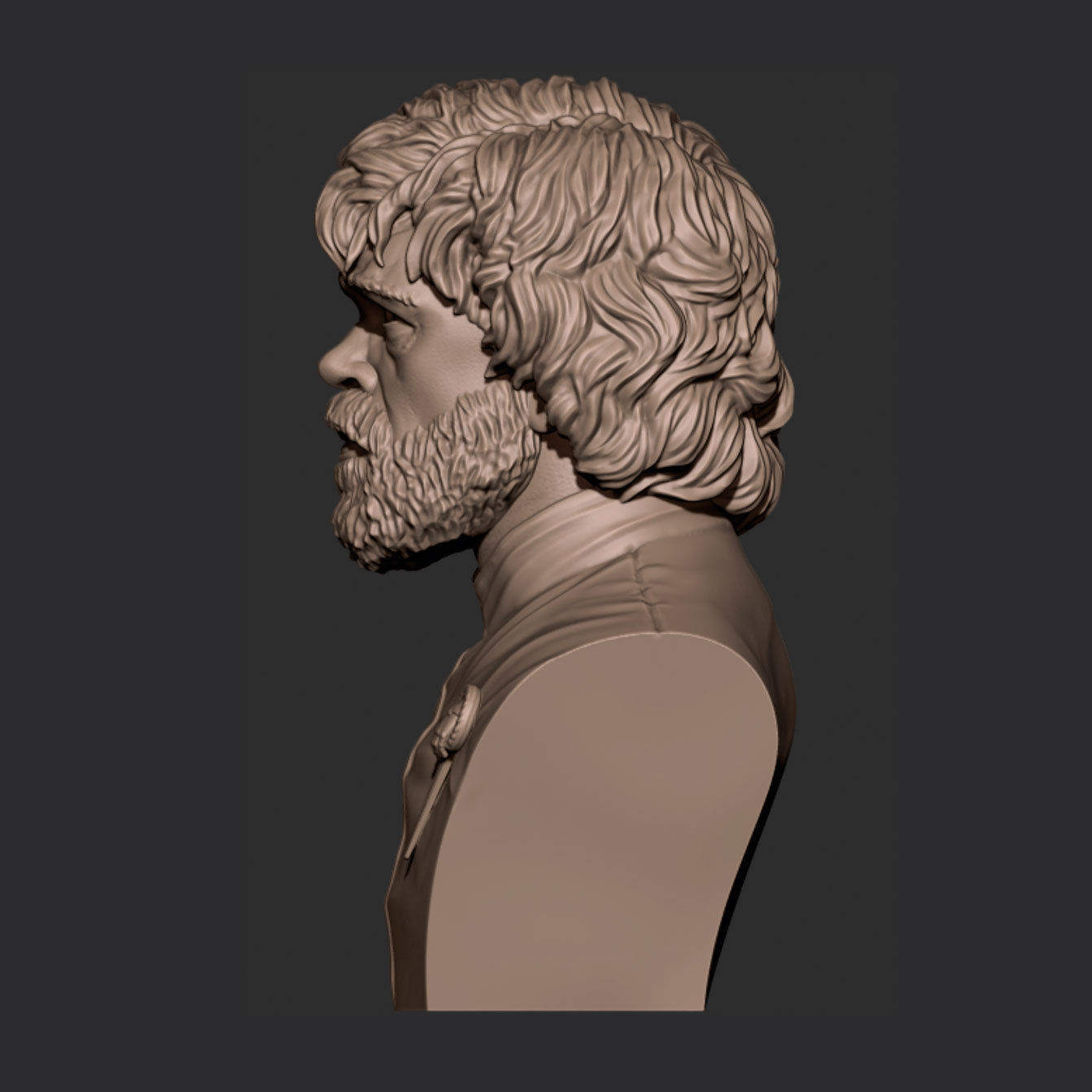 Tirion bust 3D print model_4