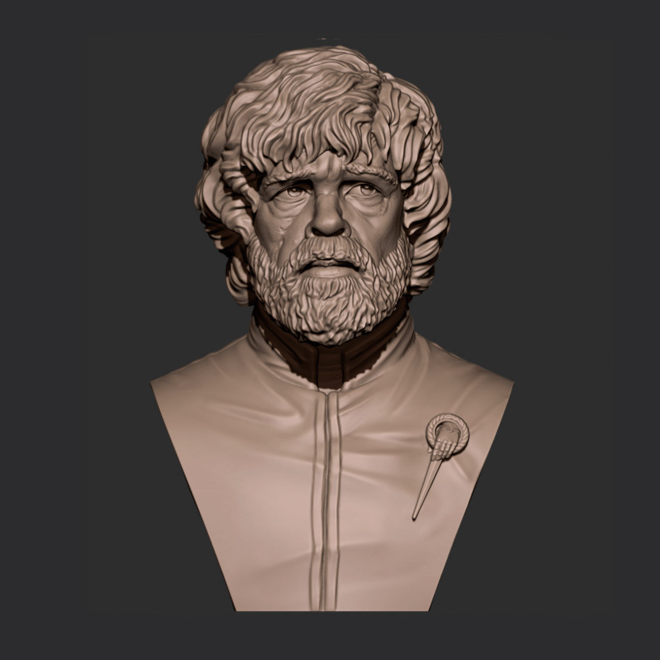 Tirion bust 3D print model_2