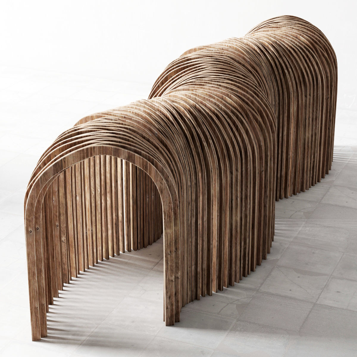 Parametric arch 3D model_1