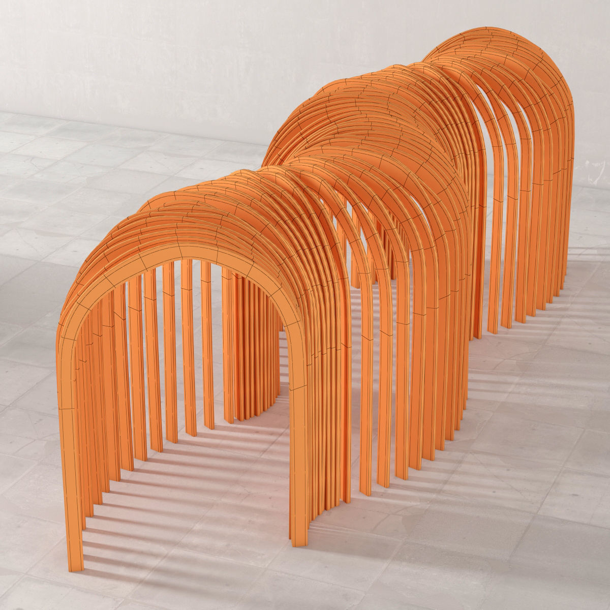 Parametric arch 3D model_5