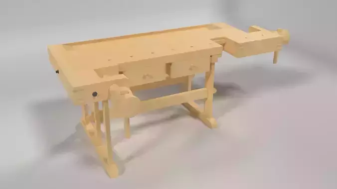 carpentry table 3D model