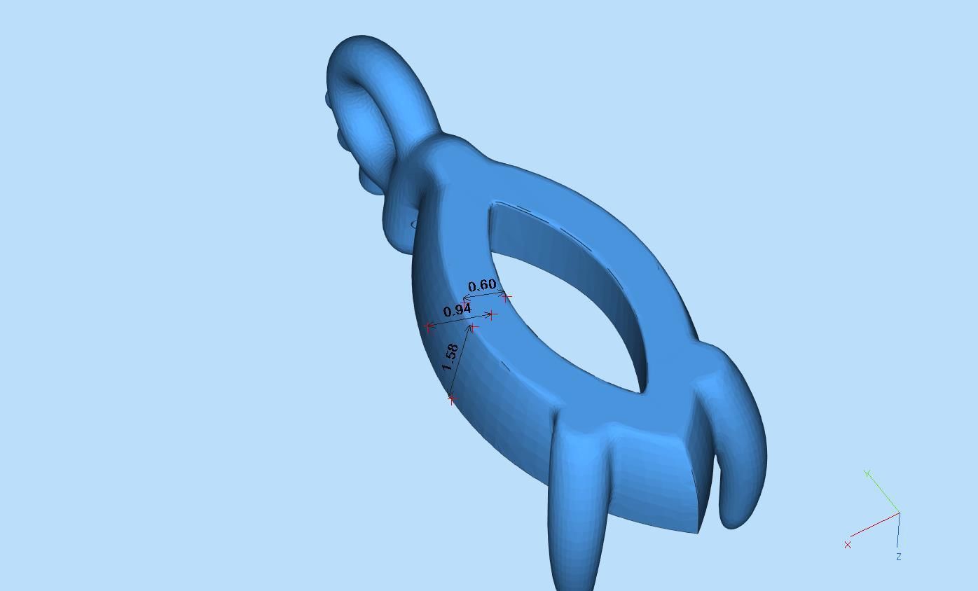 Salamander pendant 3D print model_15