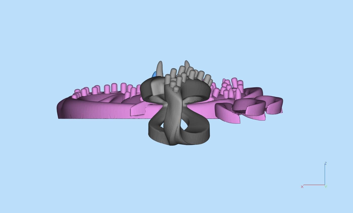 Salamander pendant 3D print model_9