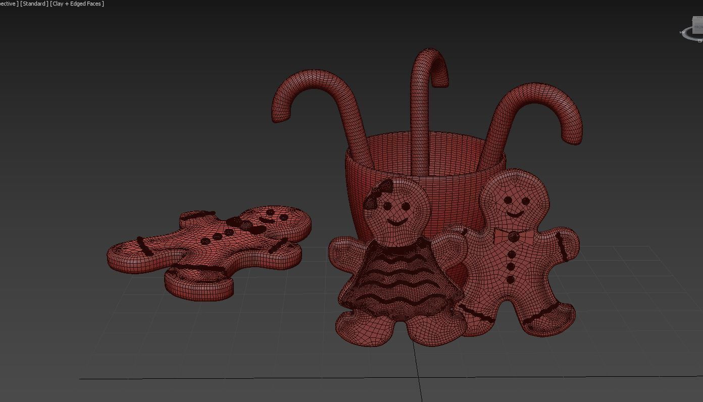 Cookie Decor 01 3D model_2