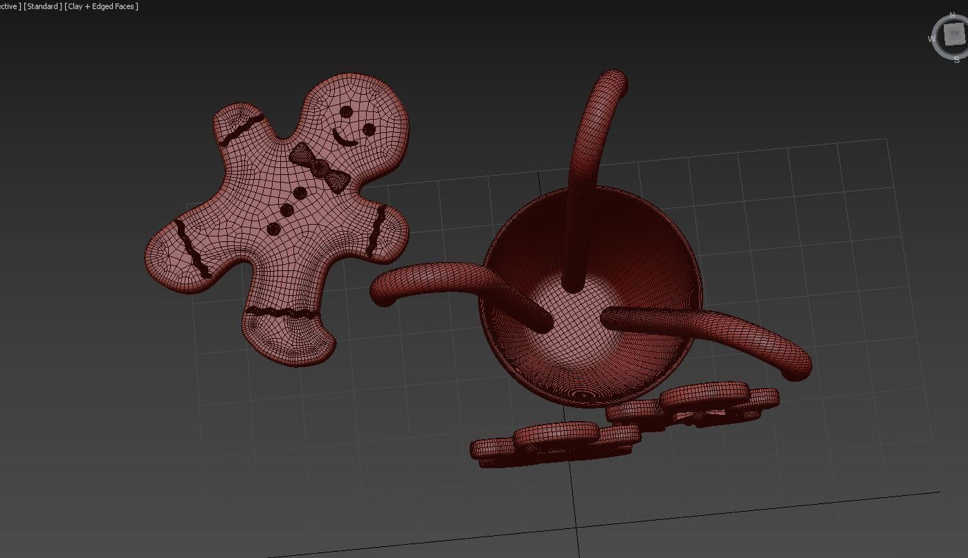 Cookie Decor 01 3D model_3