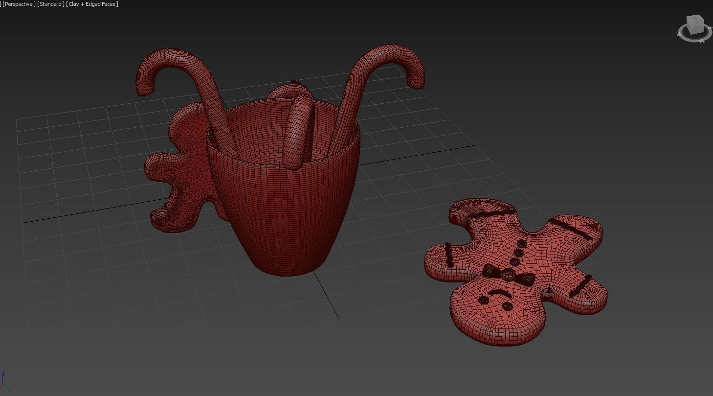 Cookie Decor 01 3D model_4