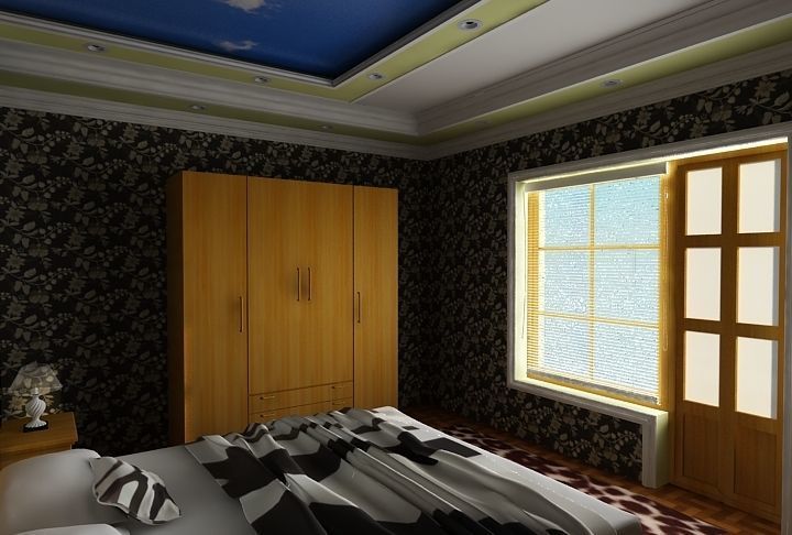 Bedroom scene 3d model 3D model_1