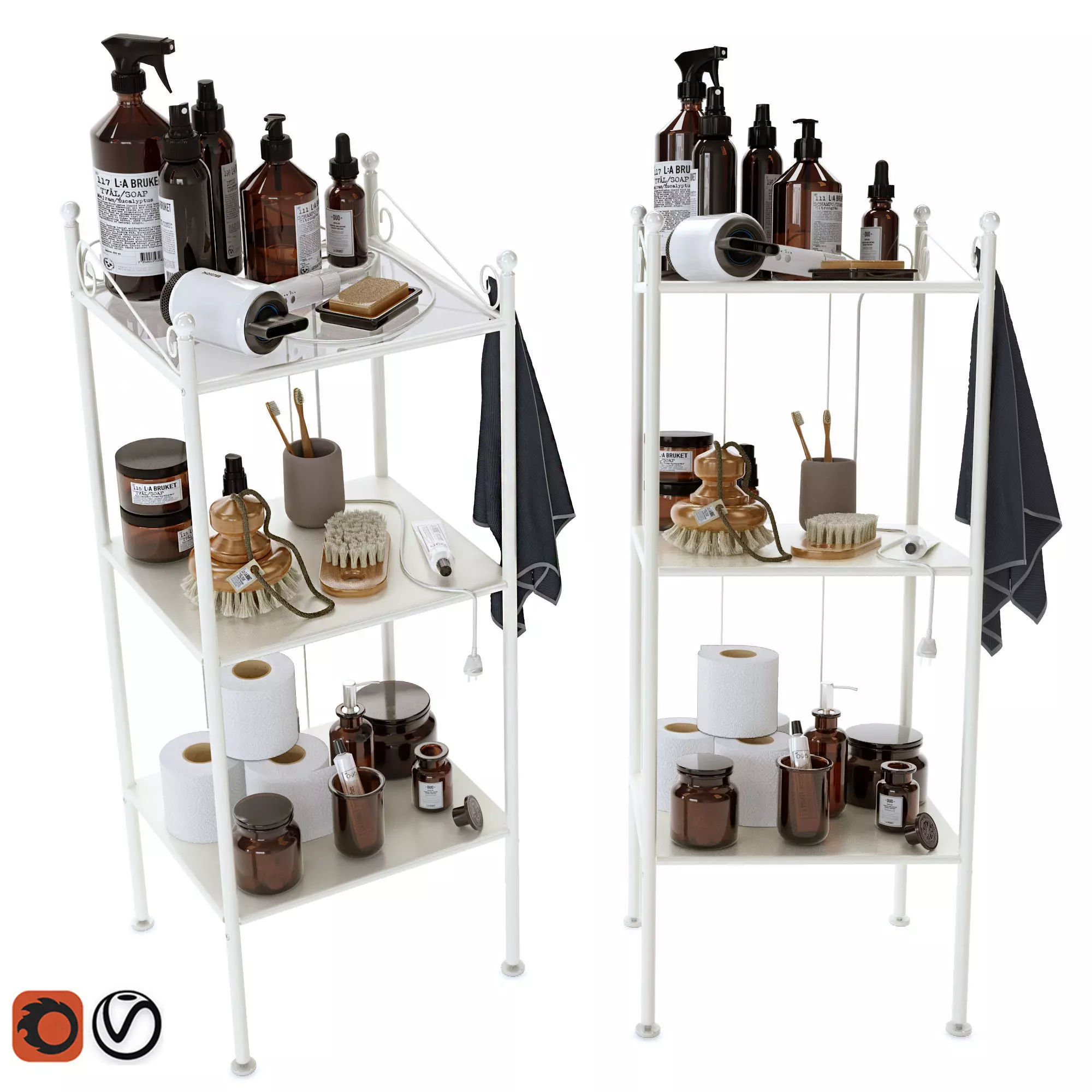 Decor for bathrooms 3D model_0