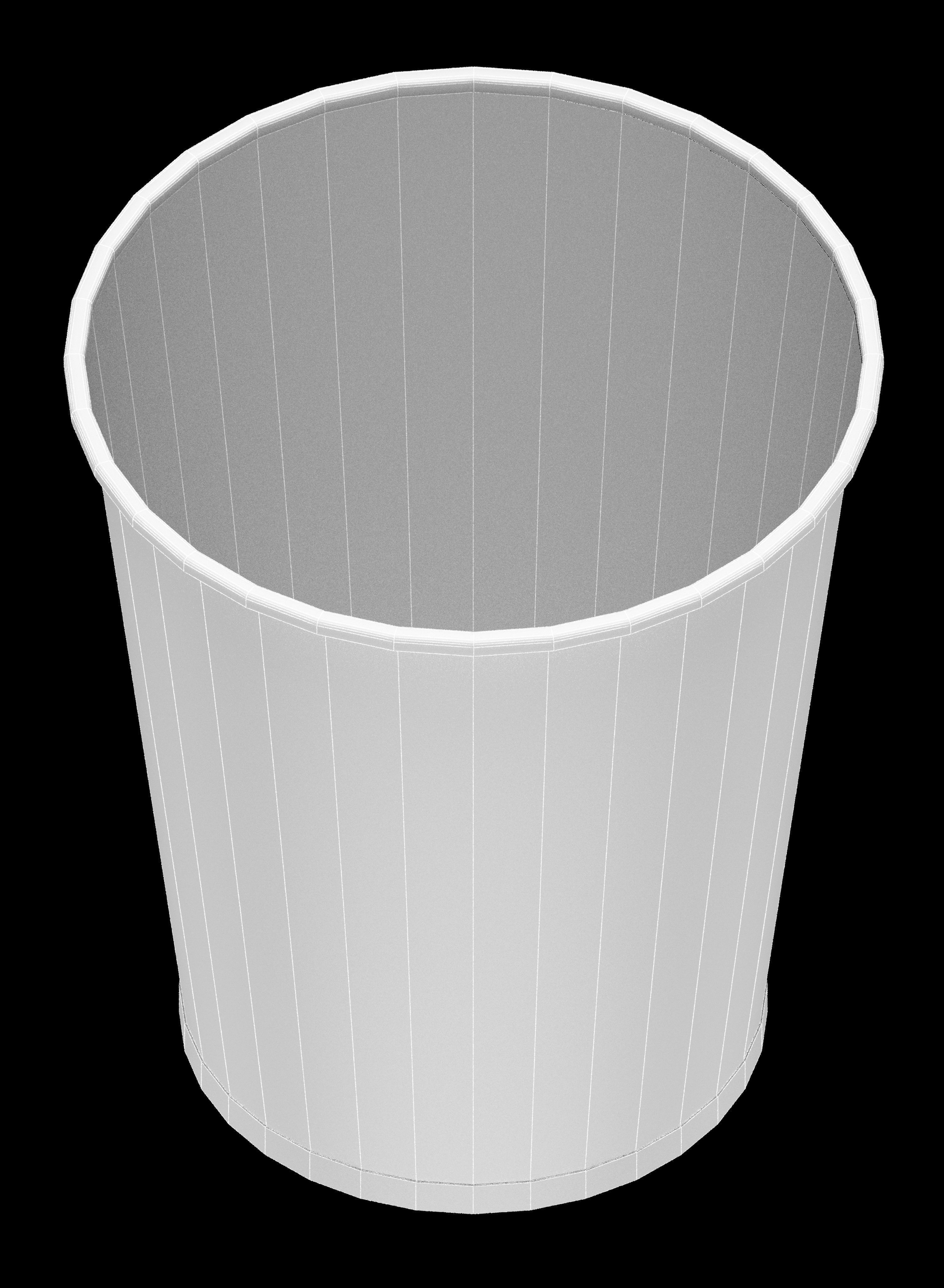 Office trash can Free low-poly 3D model_11