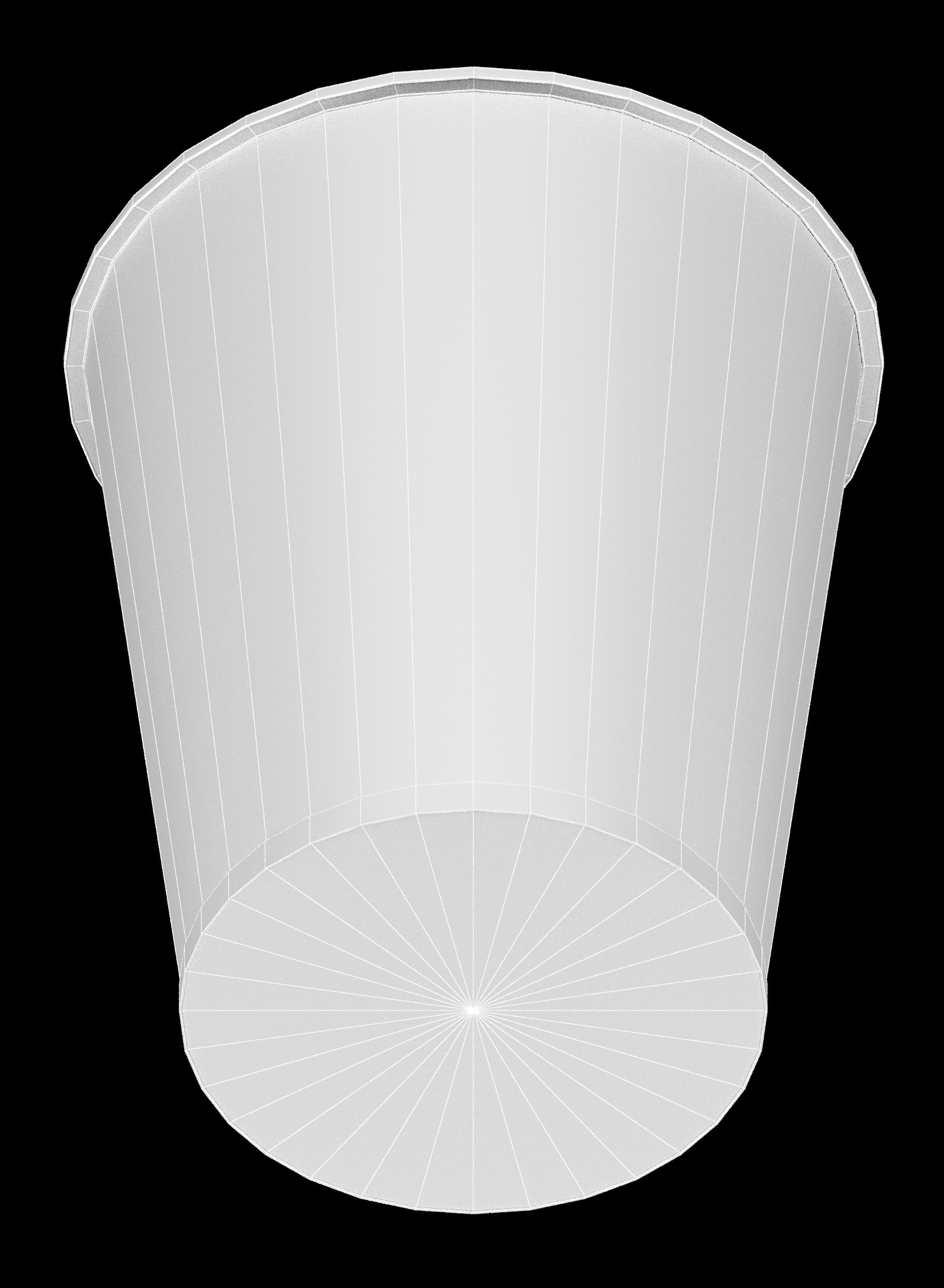 Office trash can Free low-poly 3D model_12