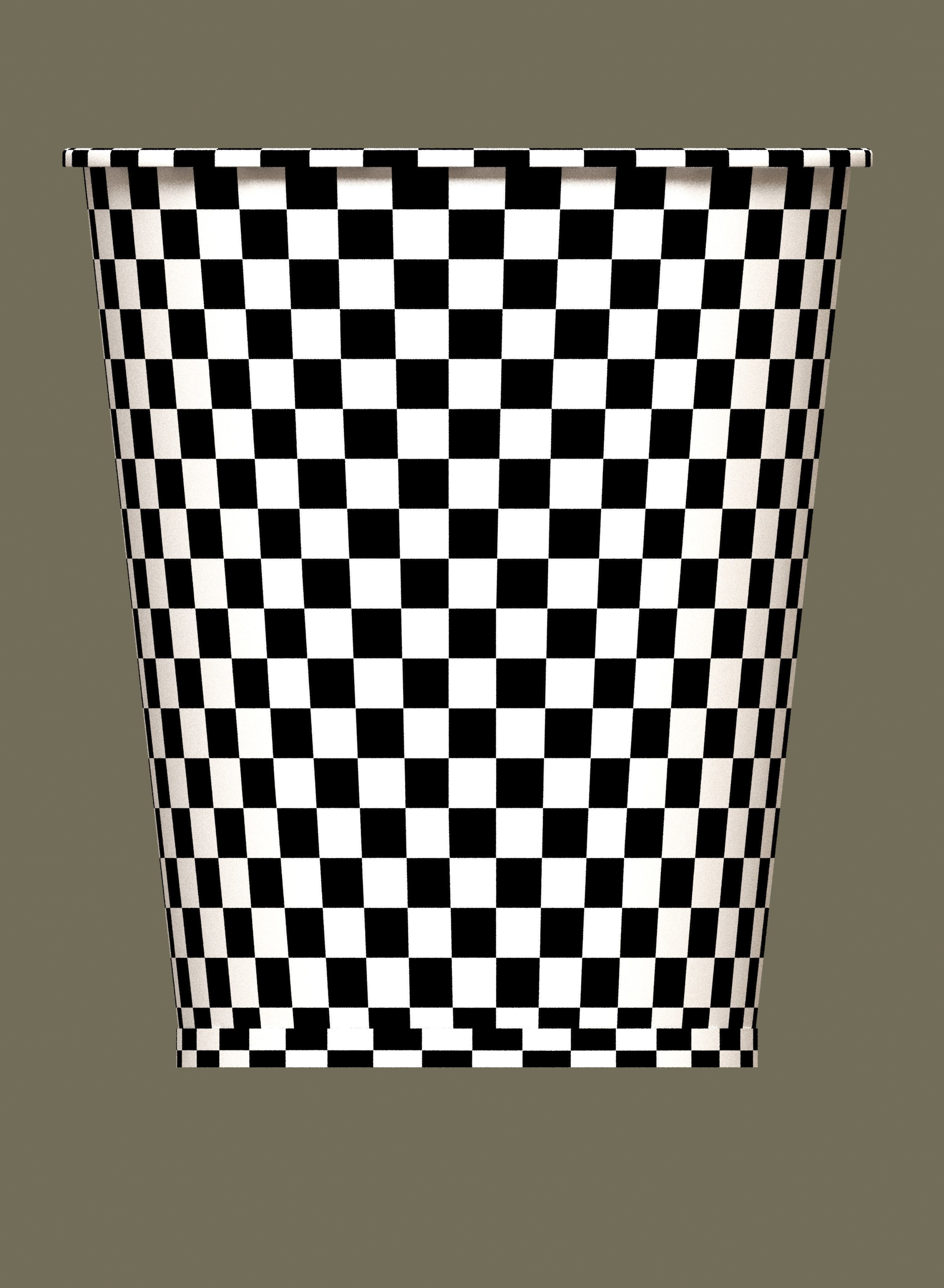 Office trash can Free low-poly 3D model_6