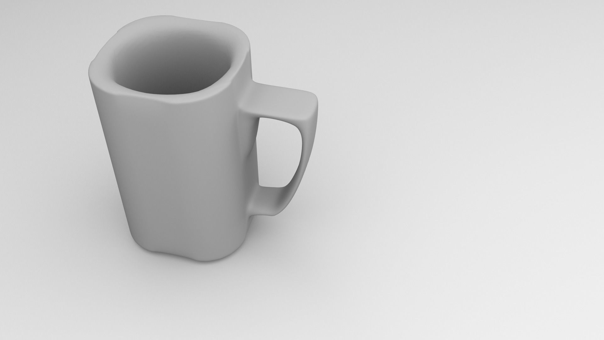 Cup 8 mug with handle 3D model_3