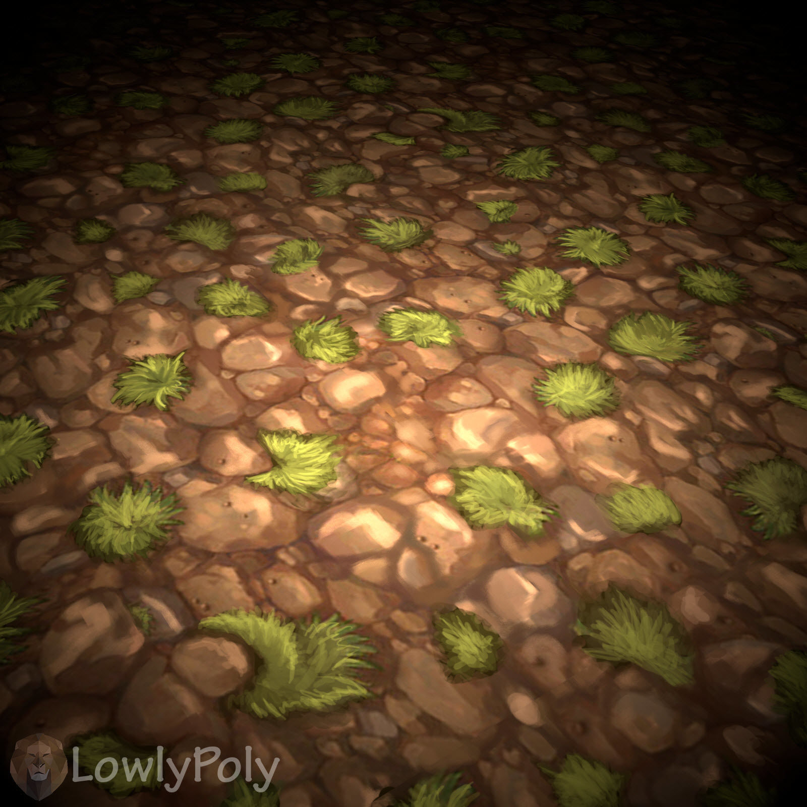 Stylized Rocks Vol 11  - Hand Painted Textures Texture_9