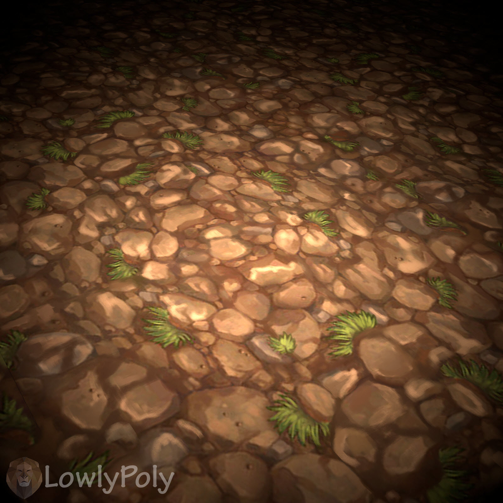 Stylized Rocks Vol 11  - Hand Painted Textures Texture_8