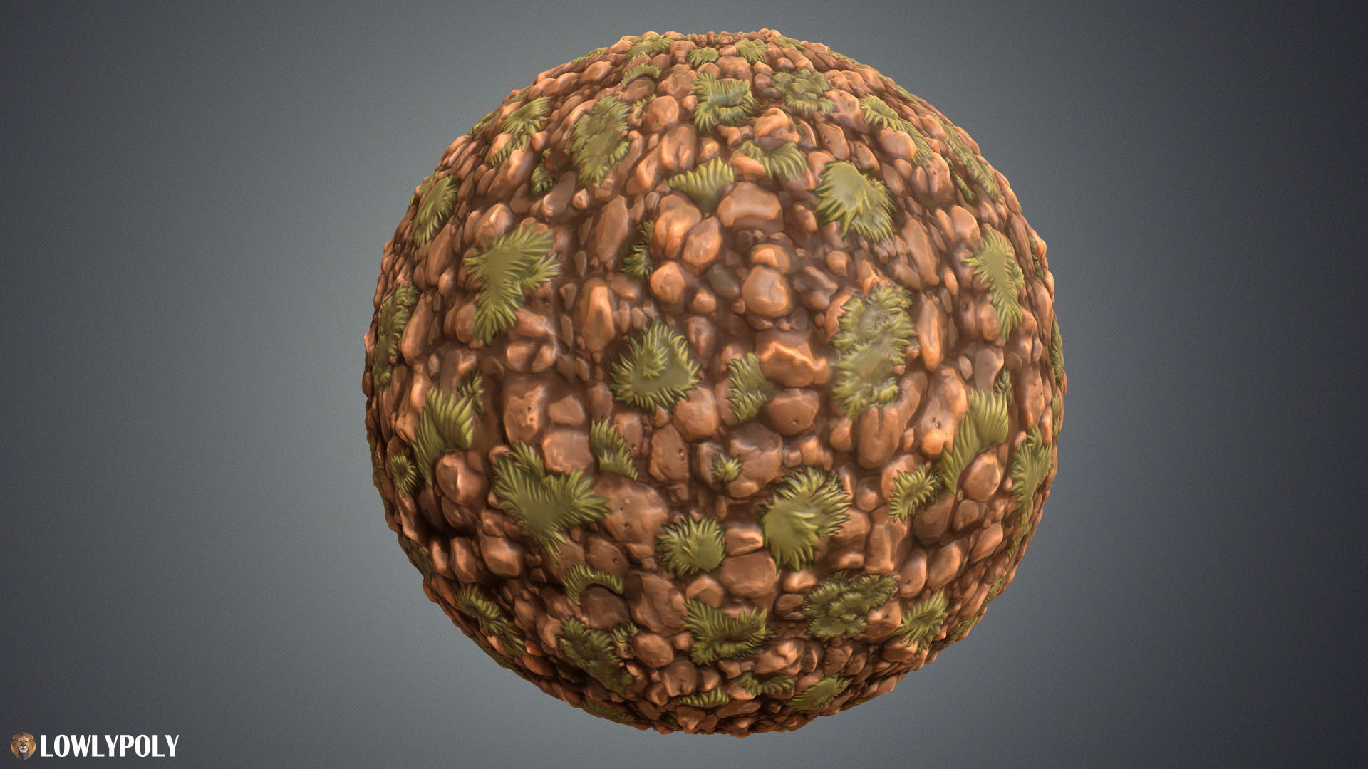 Stylized Rocks Vol 11  - Hand Painted Textures Texture_4