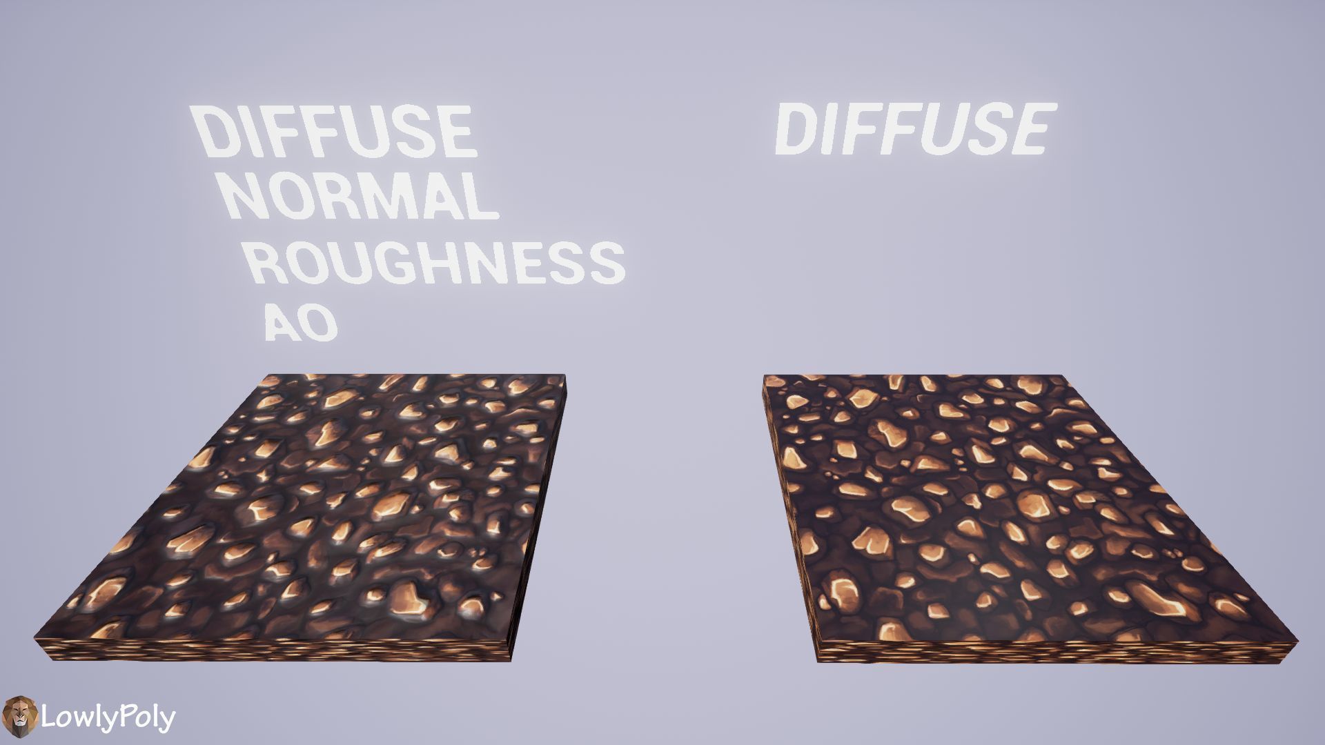 Stylized Rocks Vol 11  - Hand Painted Textures Texture_16