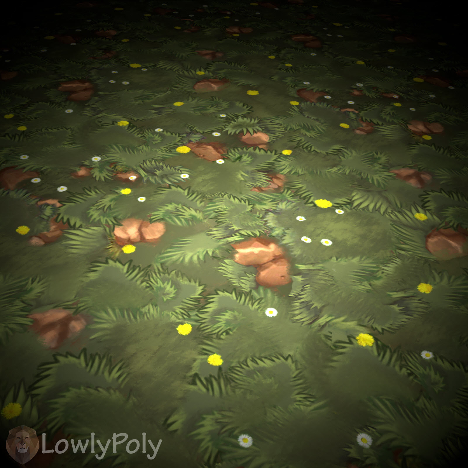 Stylized Rocks Vol 11  - Hand Painted Textures Texture_11