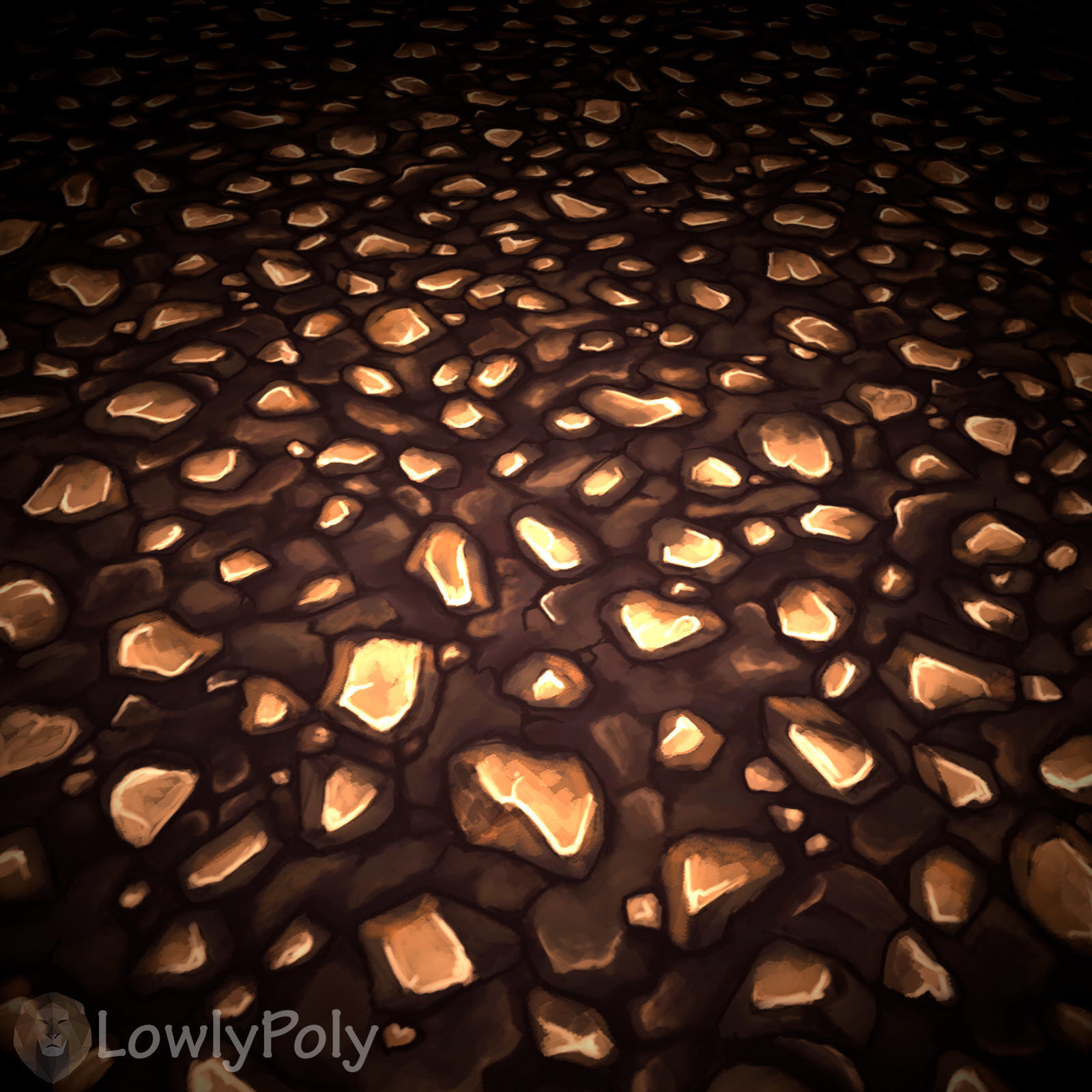 Stylized Rocks Vol 11  - Hand Painted Textures Texture_12