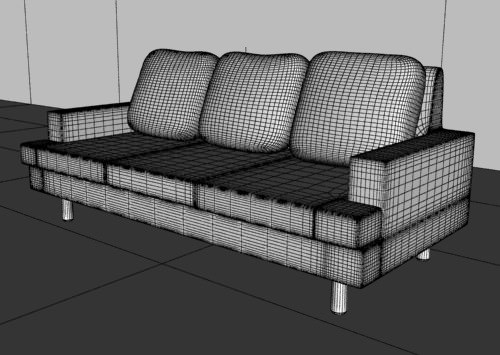 Sofa Set 4type 3D model_4
