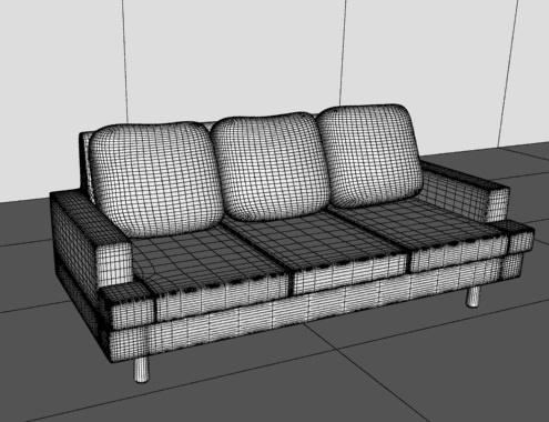 Sofa Set 4type 3D model_5