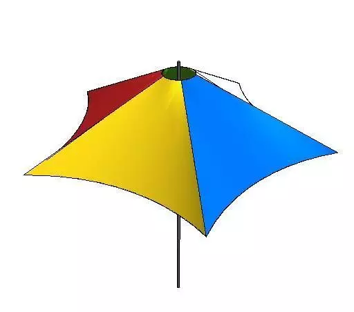 Umbrella patio Free 3D model
