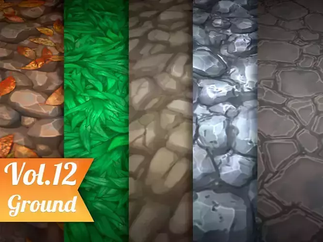 Stylized Ground Vol 12  - Hand Painted Texture