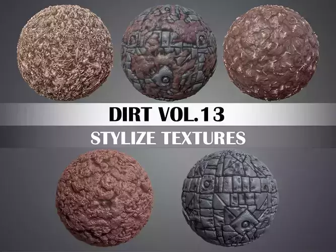 Stylized Dirt Vol 13  - Hand Painted Texture Texture