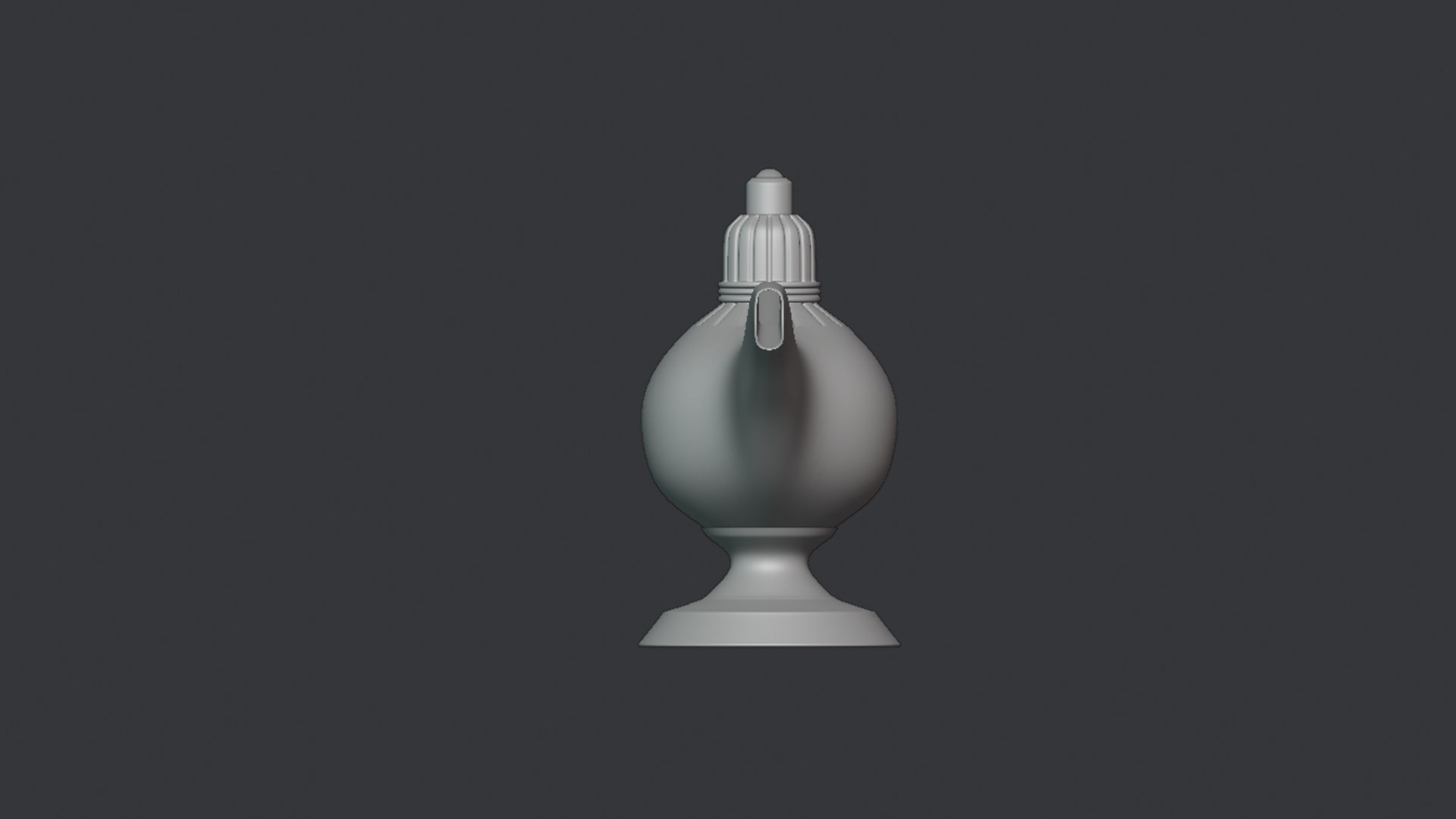 Aladdin Lamp Low poly PBR  Low-poly 3D model_8