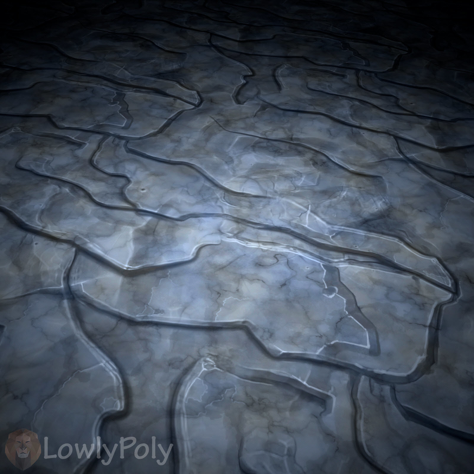 Stylized Rocks Vol 15 - Hand Painted Texture Pack Texture_9