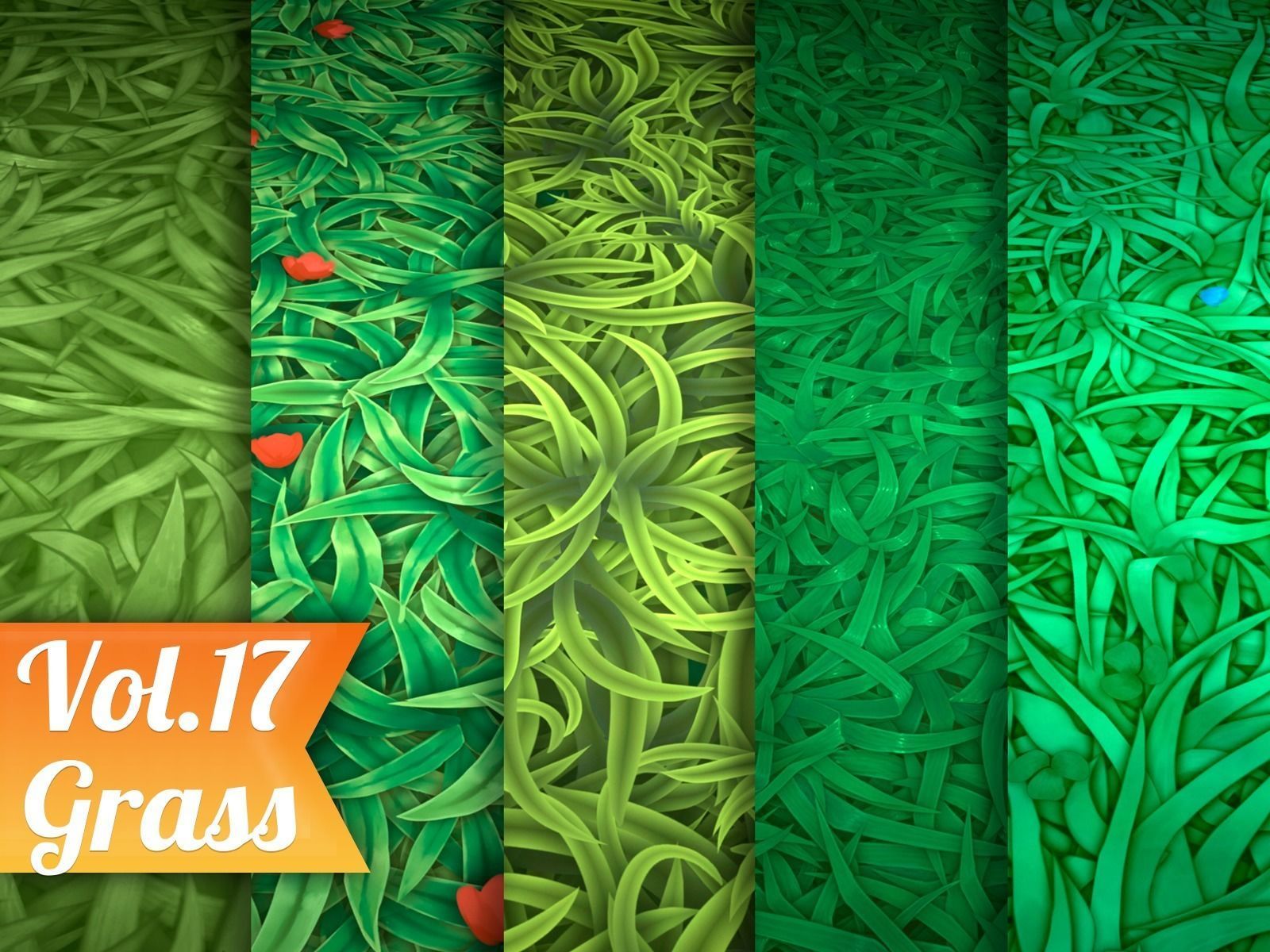 Stylized Grass Vol 17 - Hand Painted Texture Pack Texture_7