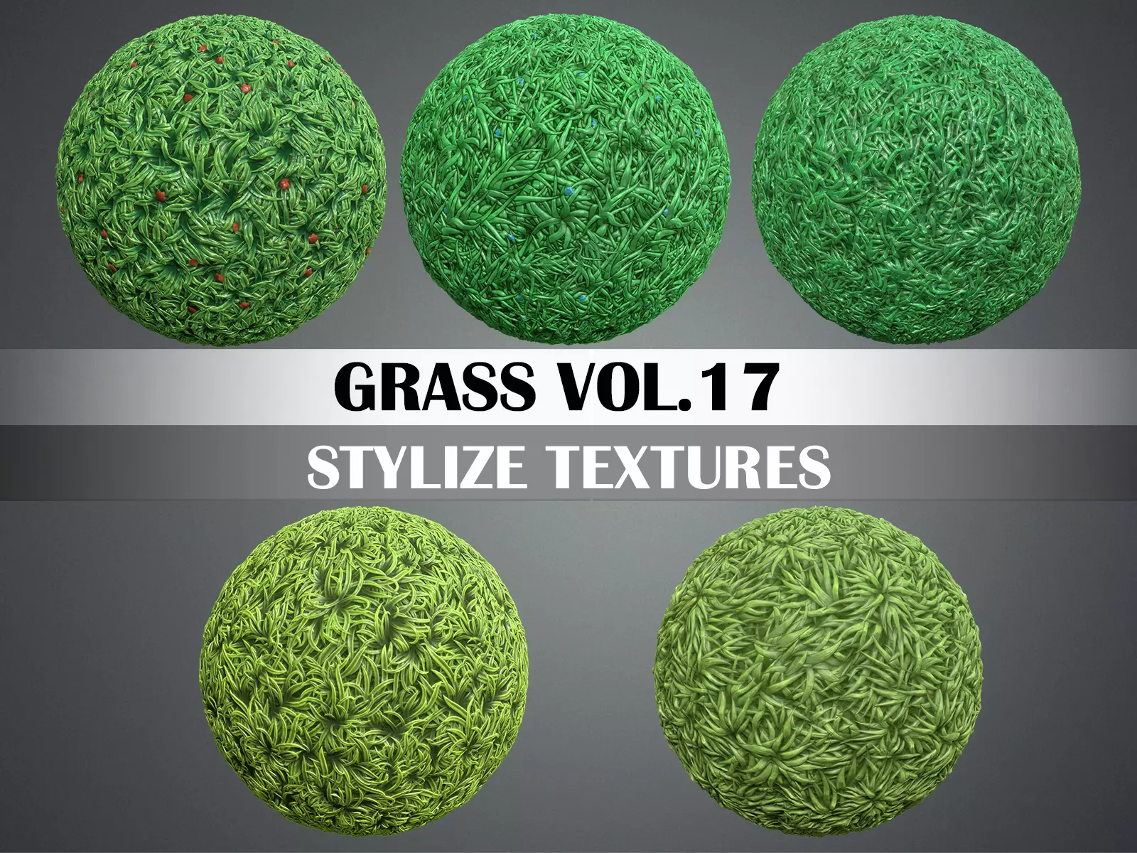 Stylized Grass Vol 17 - Hand Painted Texture Pack Texture_0