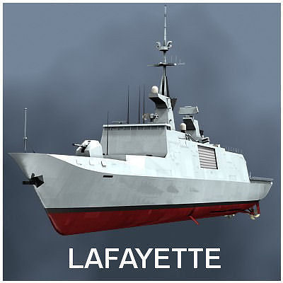 Lafayette Stealth Frigate 3D model