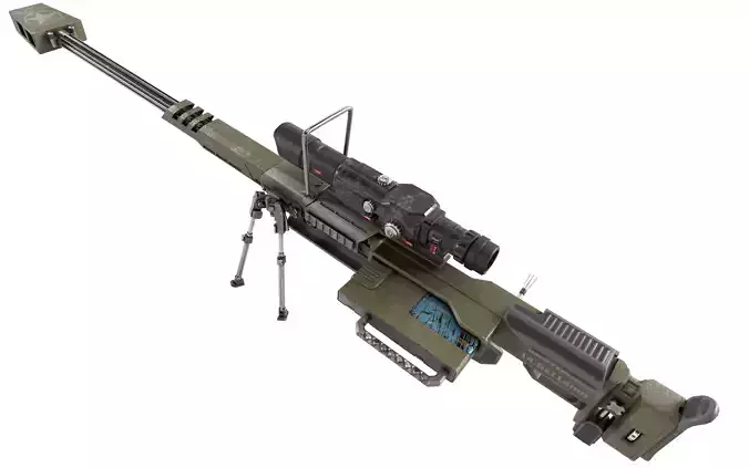 Weapon hard surface machine gun