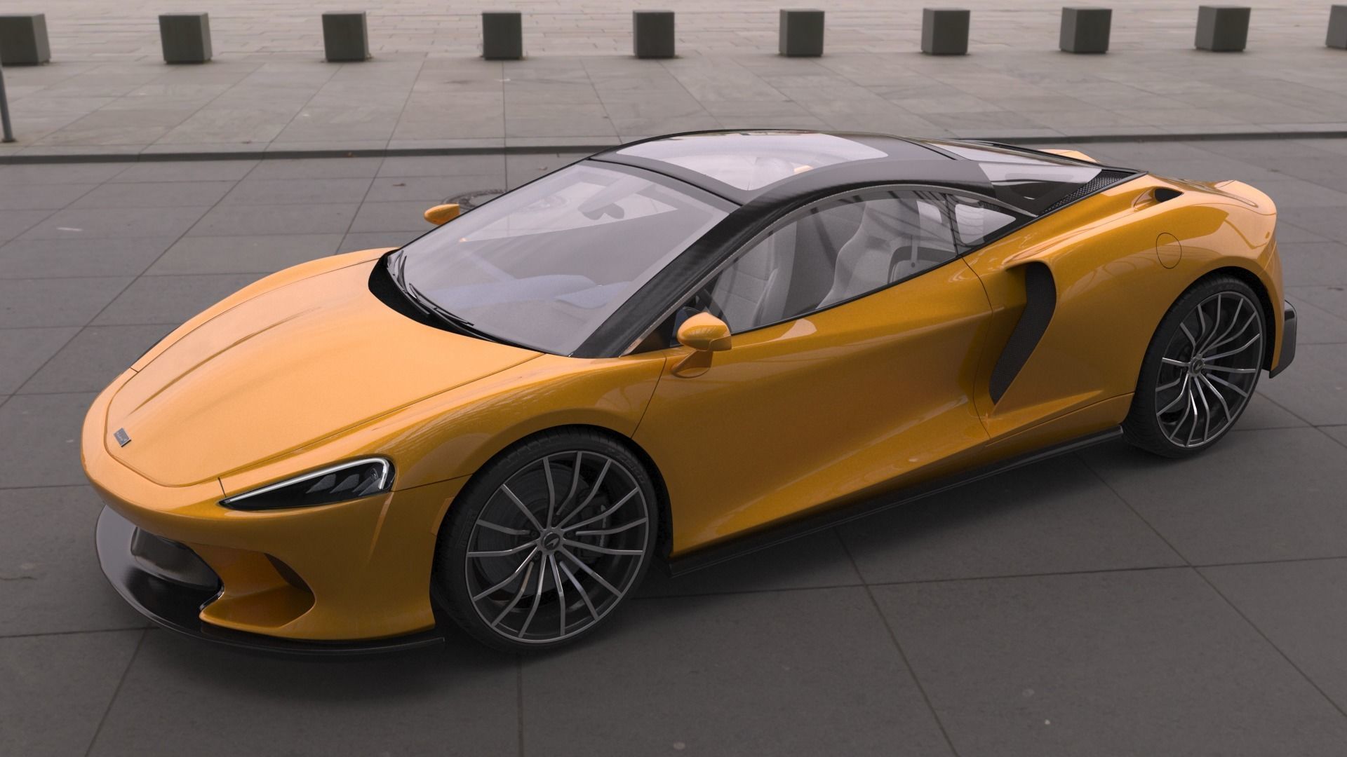 McLaren GT 2020 3D model