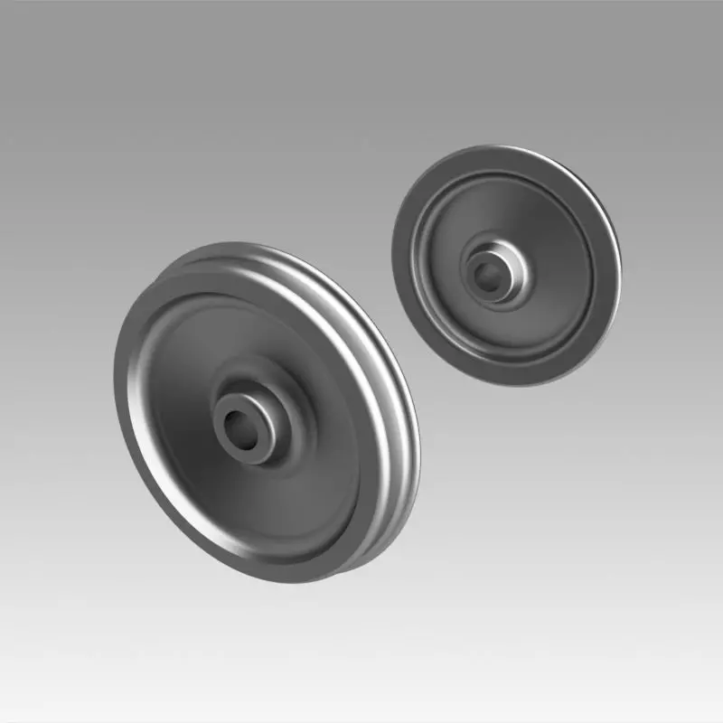 Train wheel 3D model