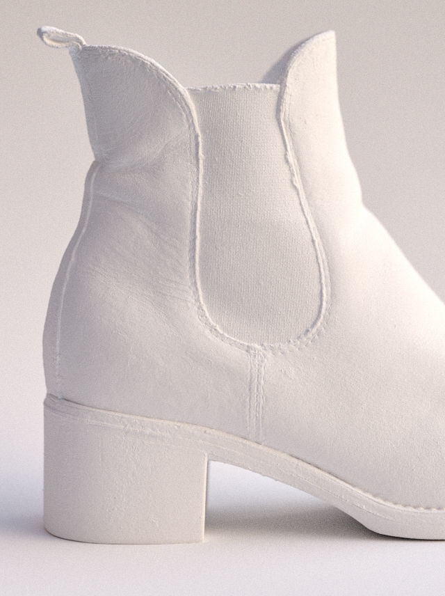 Processed Scan - Leather Ankle Boot 3D model_5