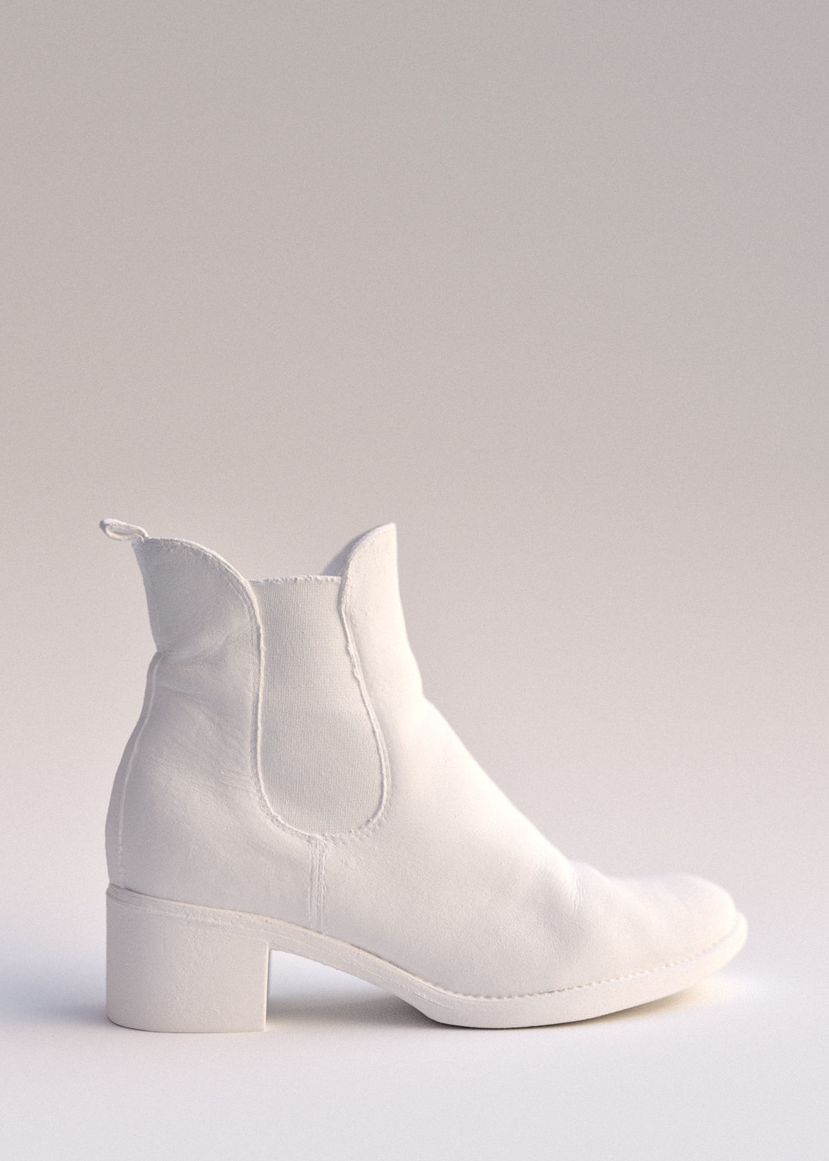 Processed Scan - Leather Ankle Boot 3D model_2
