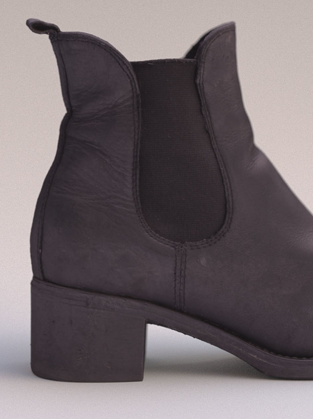 Processed Scan - Leather Ankle Boot 3D model_6
