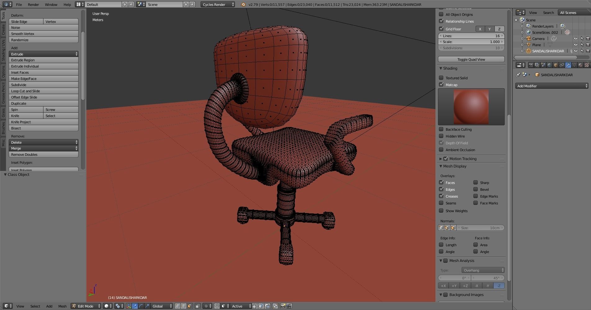 Office Chair 3D model_6