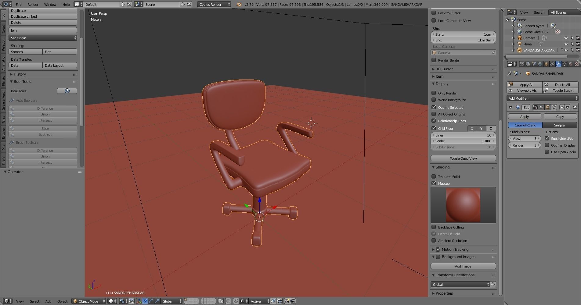 Office Chair 3D model_2