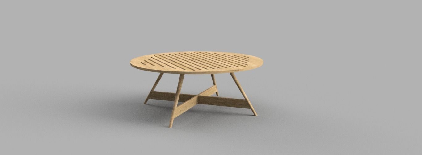Lounge Table Free 3D model_4