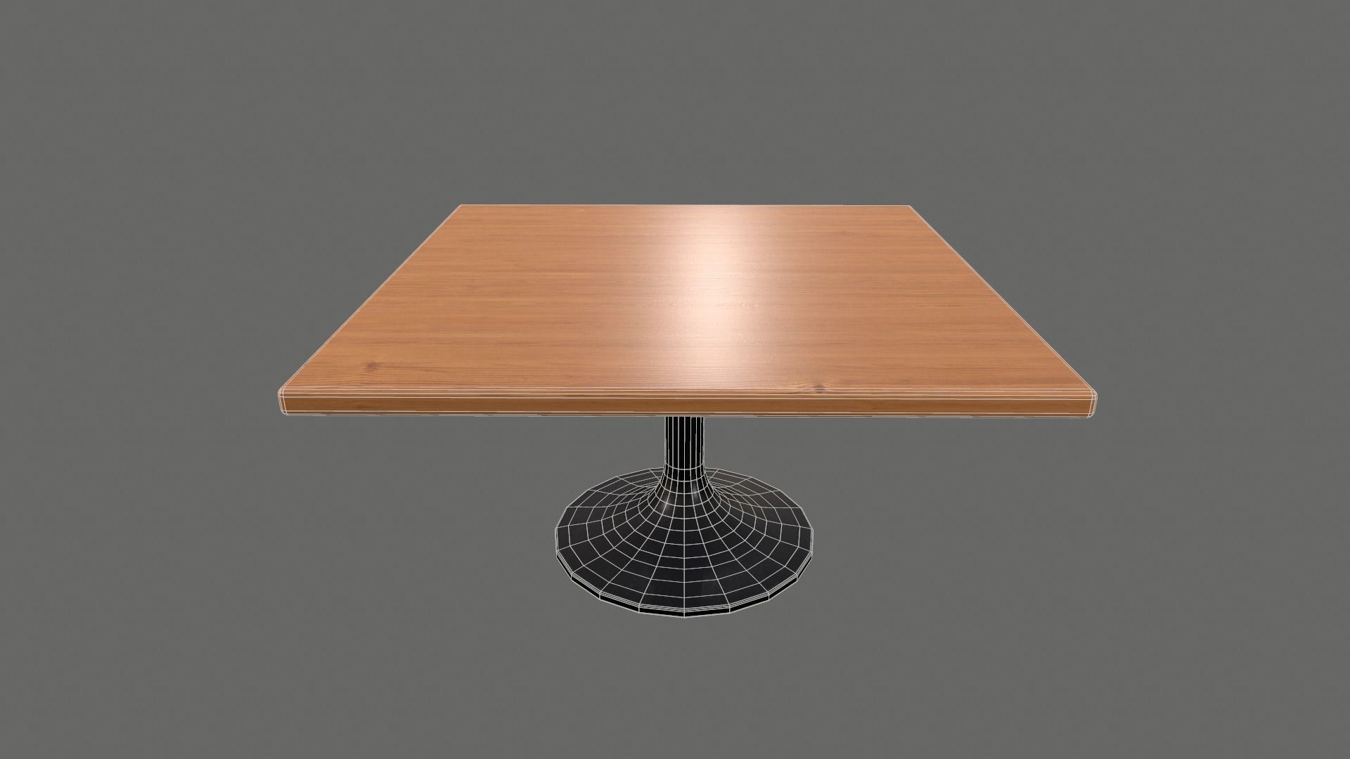 Dinning Table  Low-poly 3D model_6