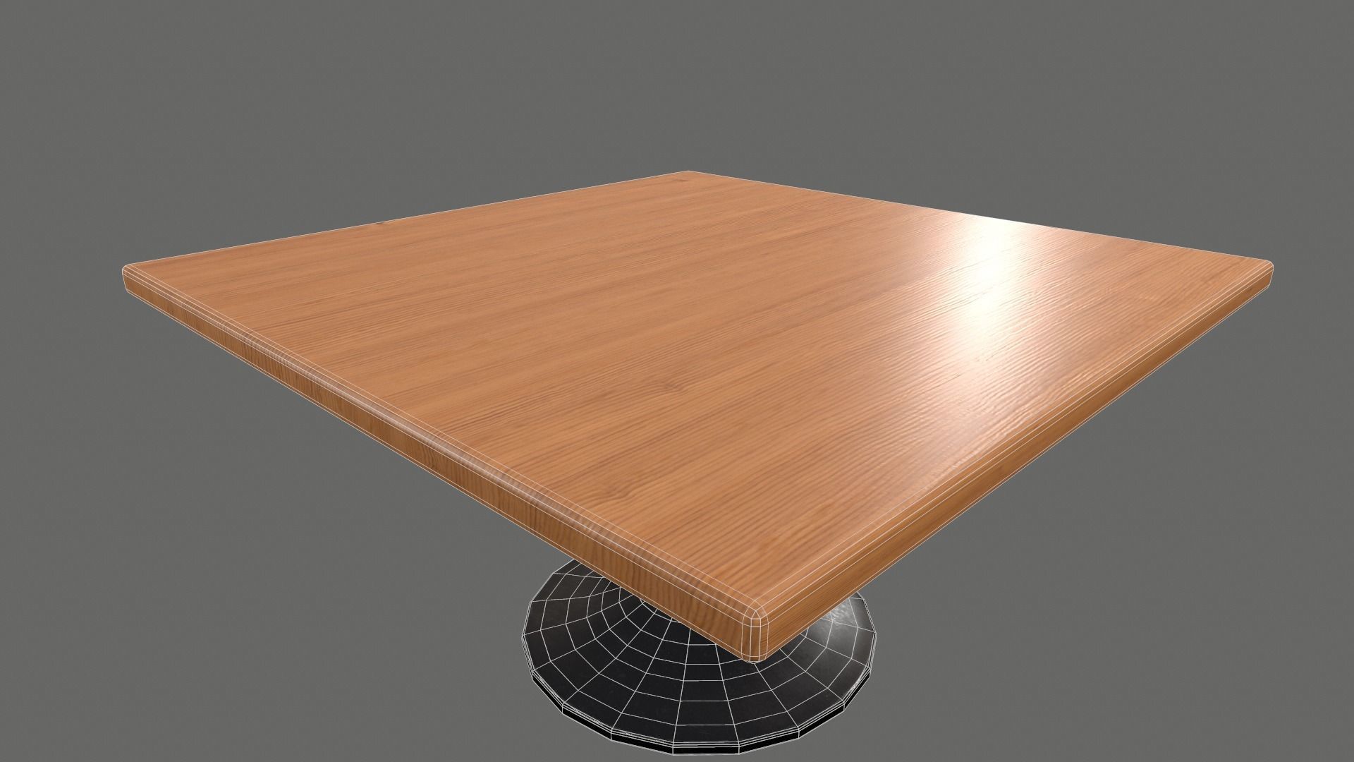 Dinning Table  Low-poly 3D model_10