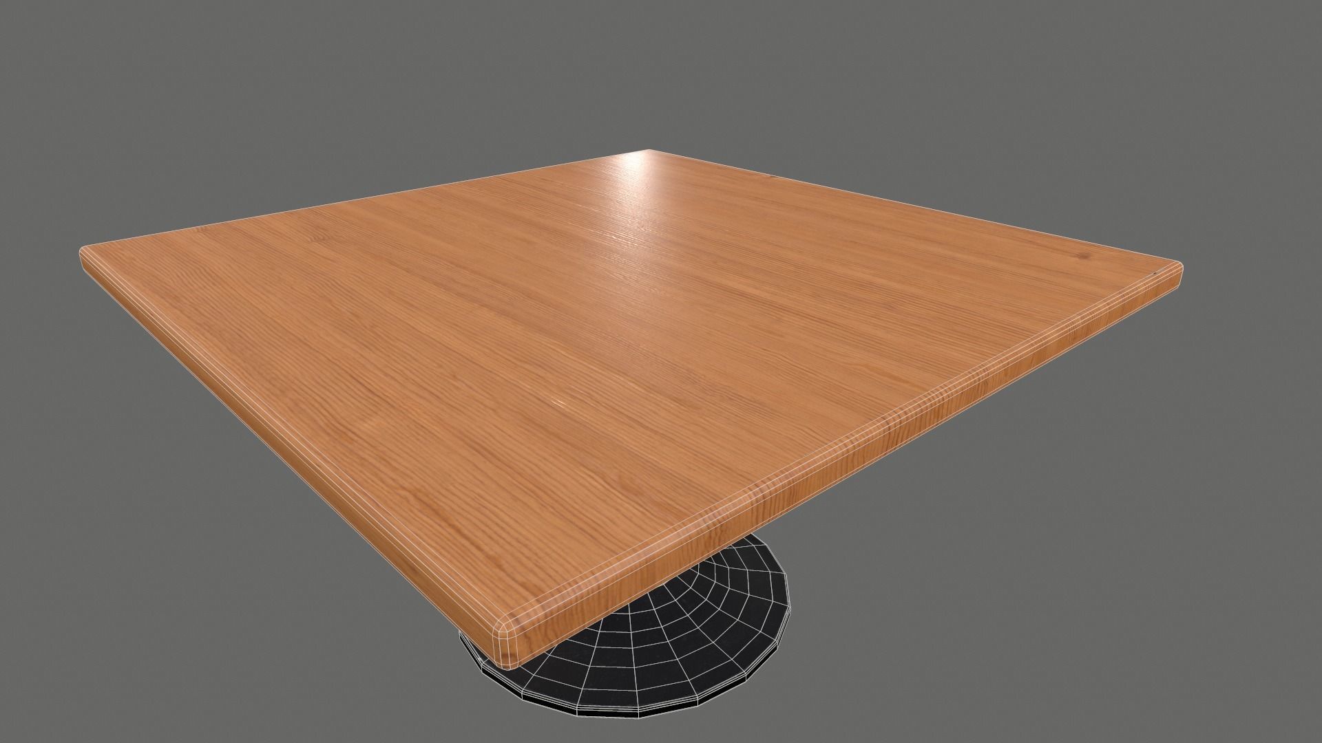 Dinning Table  Low-poly 3D model_11