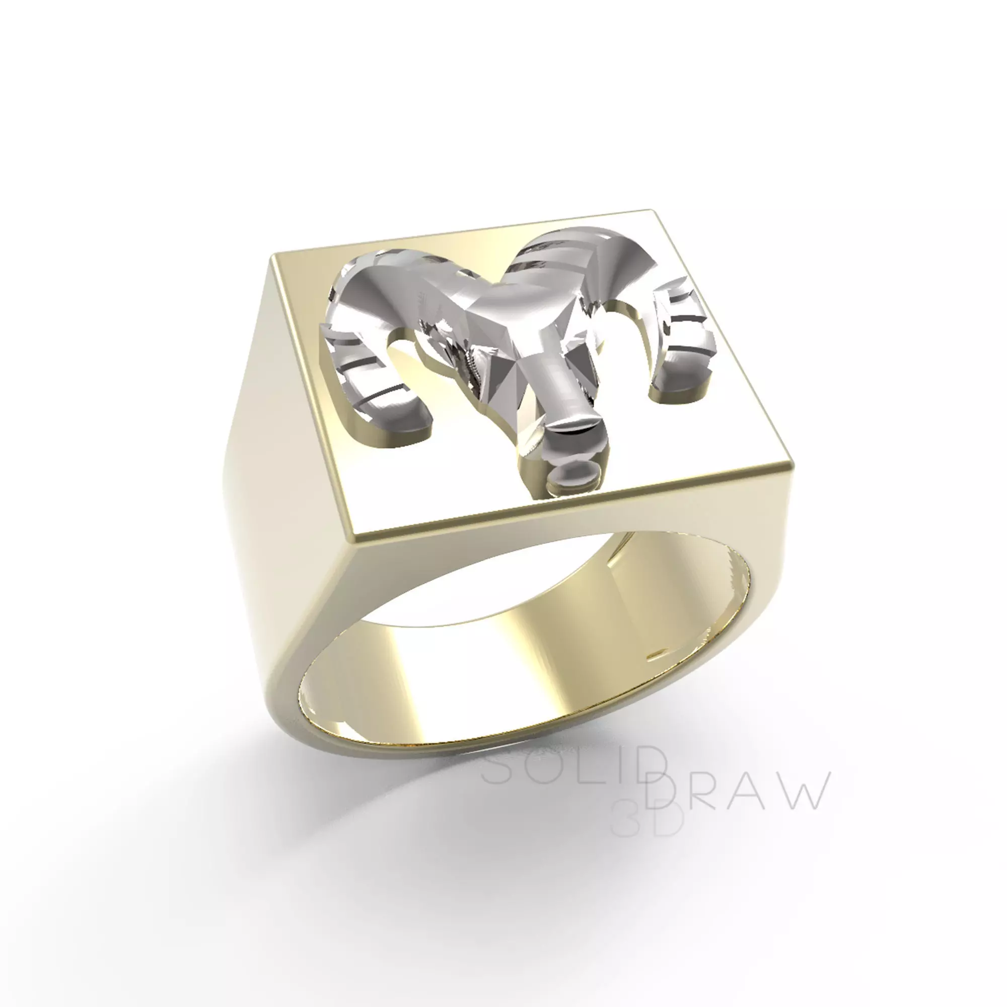 Ring Dodge logo Ring 3D print model 3D print model
