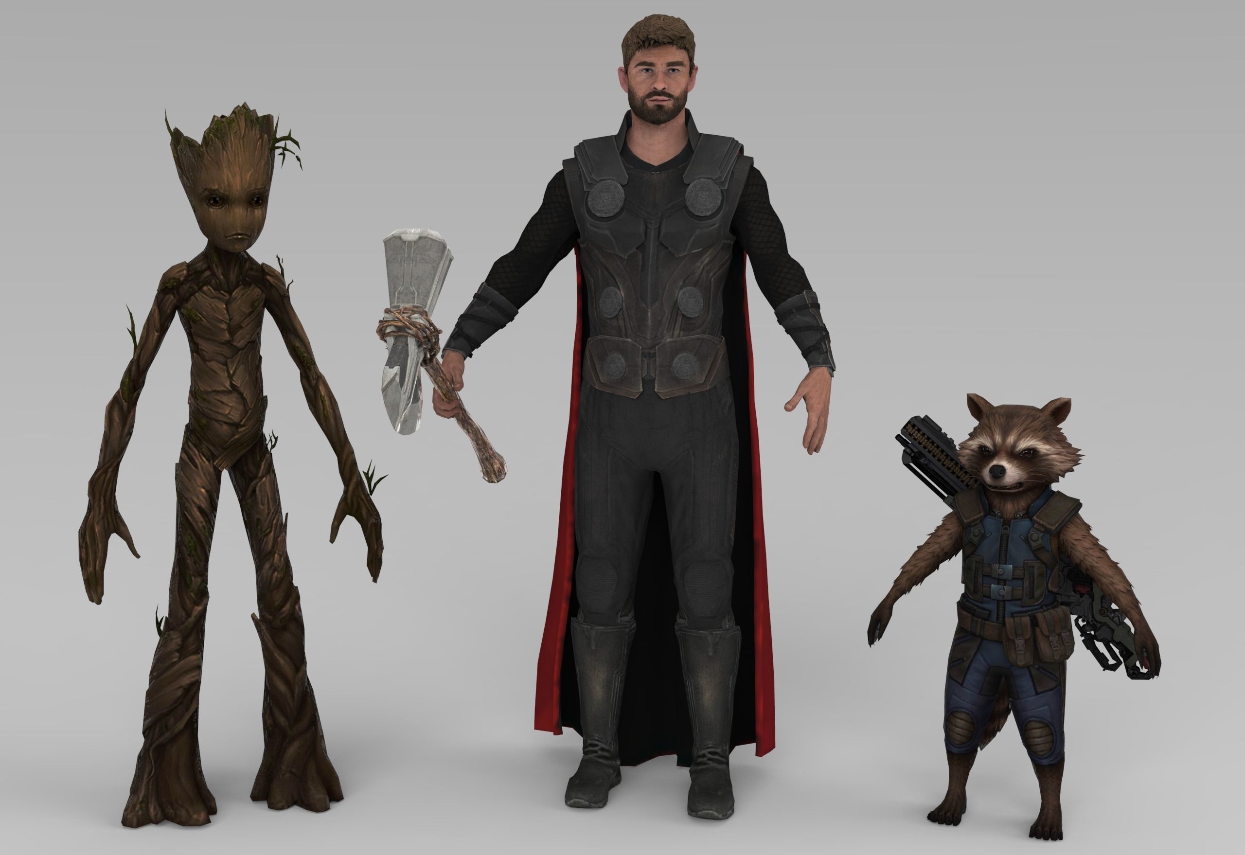 Thor Infinity War 3D model_6