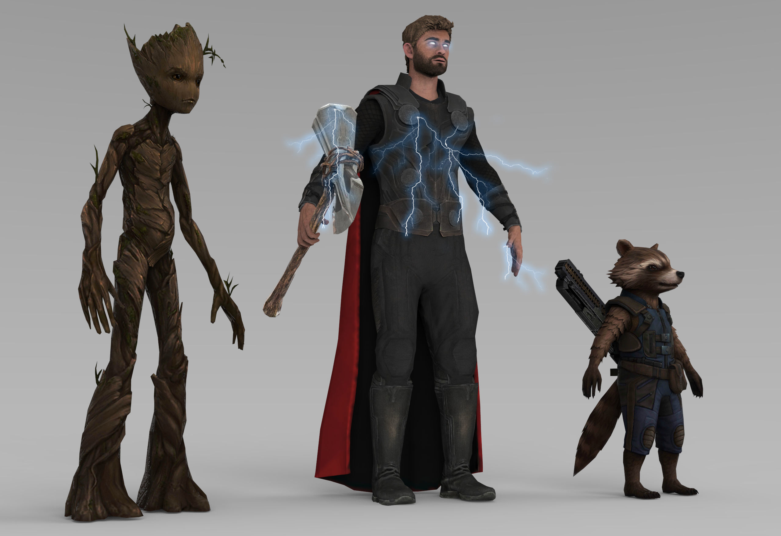 Thor Infinity War 3D model_1